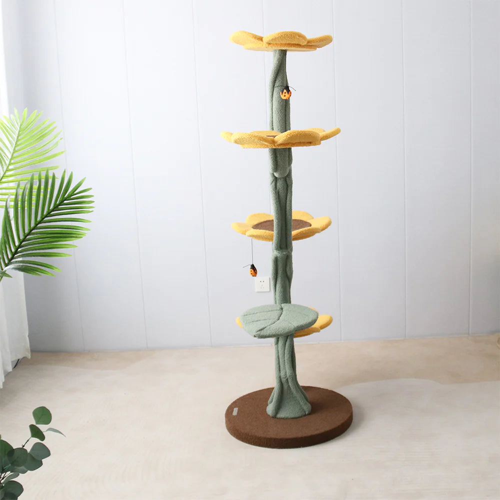 5-Level Sunflower Cat Tree