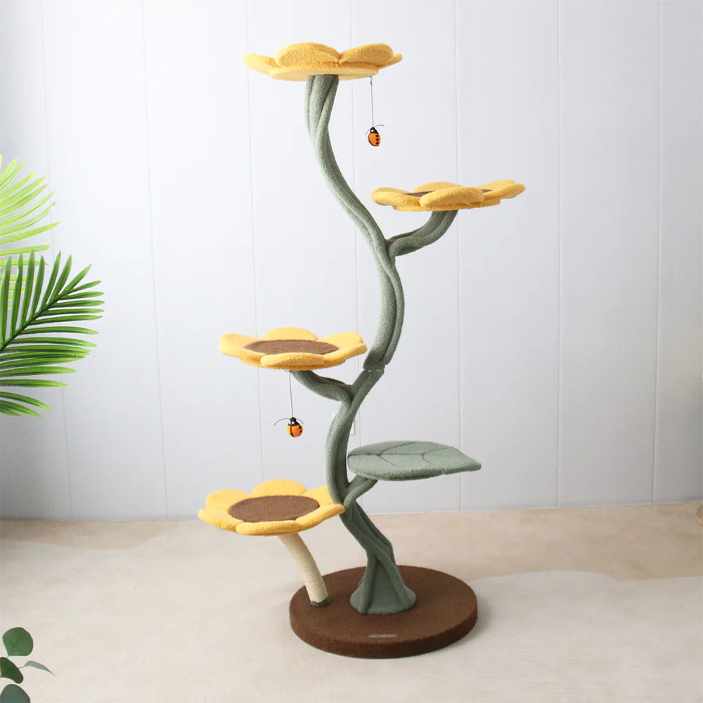 5-Level Sunflower Cat Tree