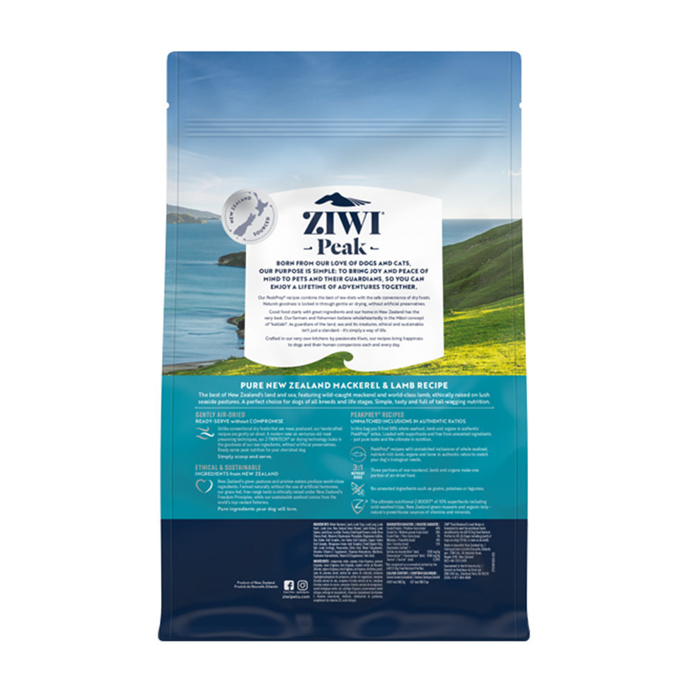 ZIWI Peak Mackerel & Lamb Recipe Air Dried Dog Food
