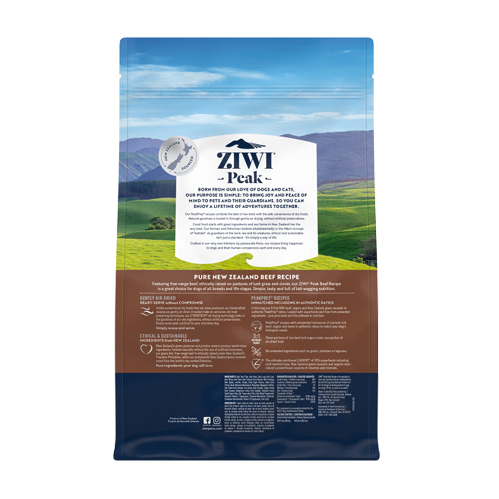 ZIWI Peak Beef Recipe Air Dried Dog Food