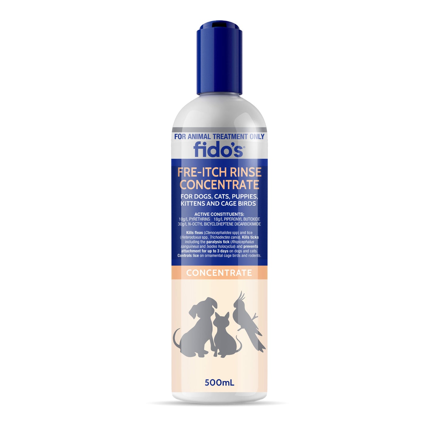 Fidos Free Itch Rinse Concentrate 125ml 500ml 5L