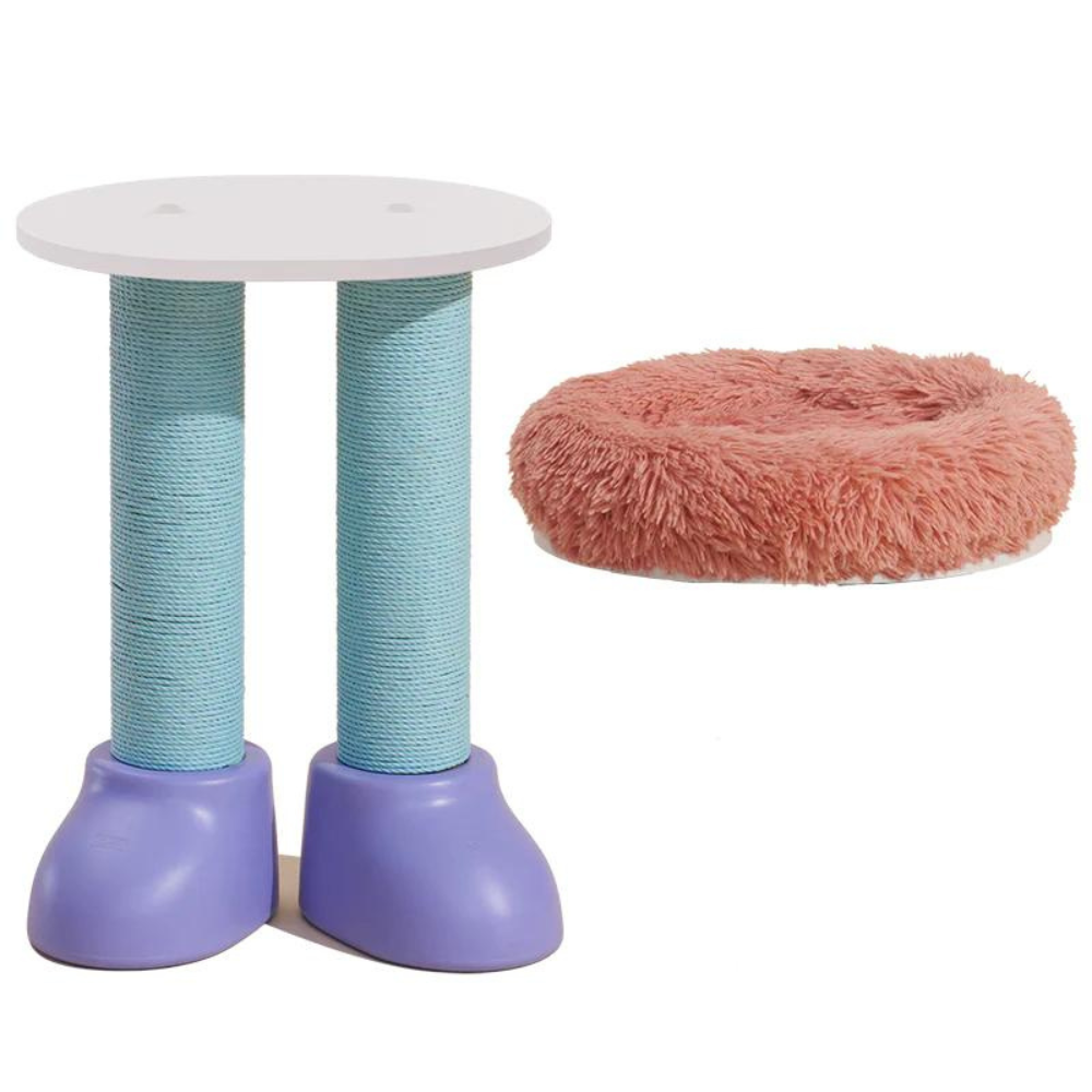 MAKESURE 3-in-1 Cat Scratcher, Bed, and Side Table - Stylish Feline Furniture