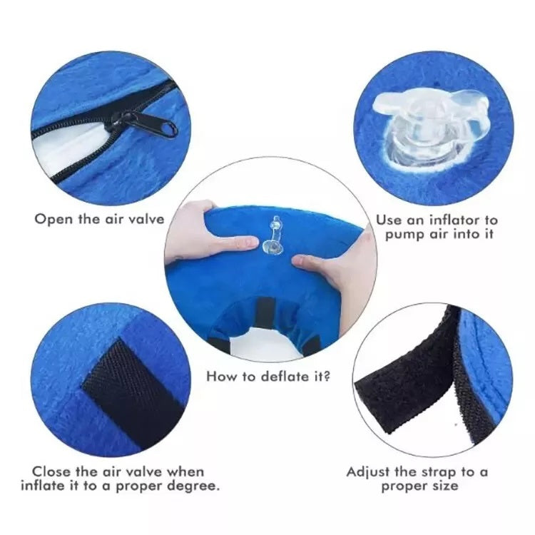 Pet Dog Inflatable Soft Healing Collar Cone Wound Medical Cat Protective Jackets