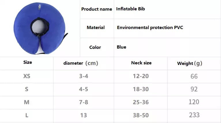 Pet Dog Inflatable Soft Healing Collar Cone Wound Medical Cat Protective Jackets