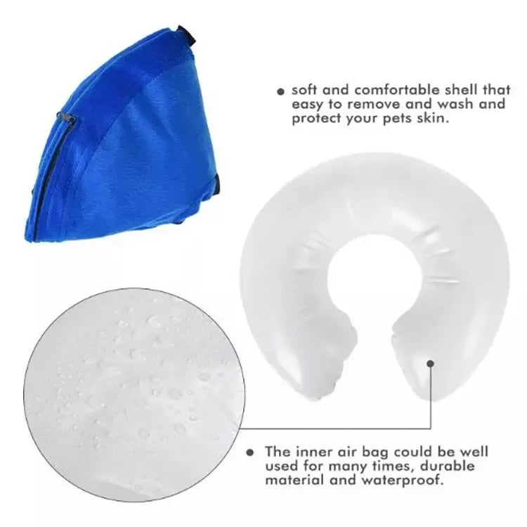 Pet Dog Inflatable Soft Healing Collar Cone Wound Medical Cat Protective Jackets