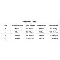 Nylon Training Dog Leash Heavy Duty Rope Handle Lead Strong Pet Long Rope Collar Set