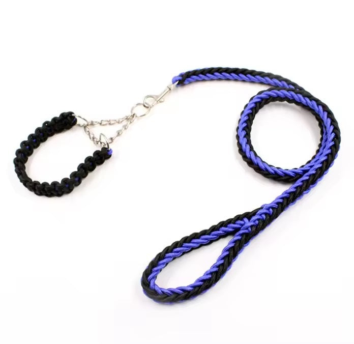 Nylon Training Dog Leash Heavy Duty Rope Handle Lead Strong Pet Long Rope Collar Set