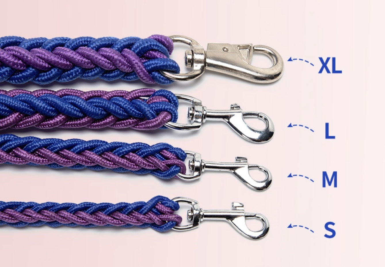 Nylon Training Dog Leash Heavy Duty Rope Handle Lead Strong Pet Long Rope Collar Set