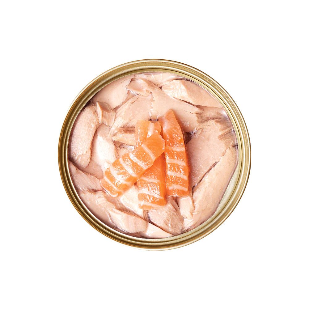 CAT FOREST Premium Tuna White Meat with Salmon in Jelly Canned Cat Food 24x85g
