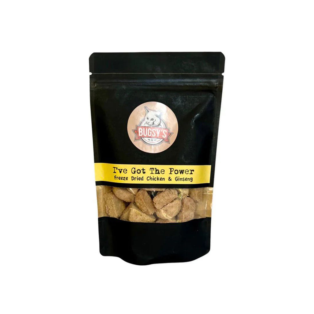 BUGSY'S Australian Chicken & Ginseng Freeze Dried Functional Cat Treats 50g