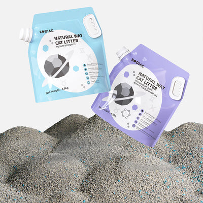 ZODIAC Natural Way Superfine Bentonite With Activated Charcoal Cat Litter 4.5Kg