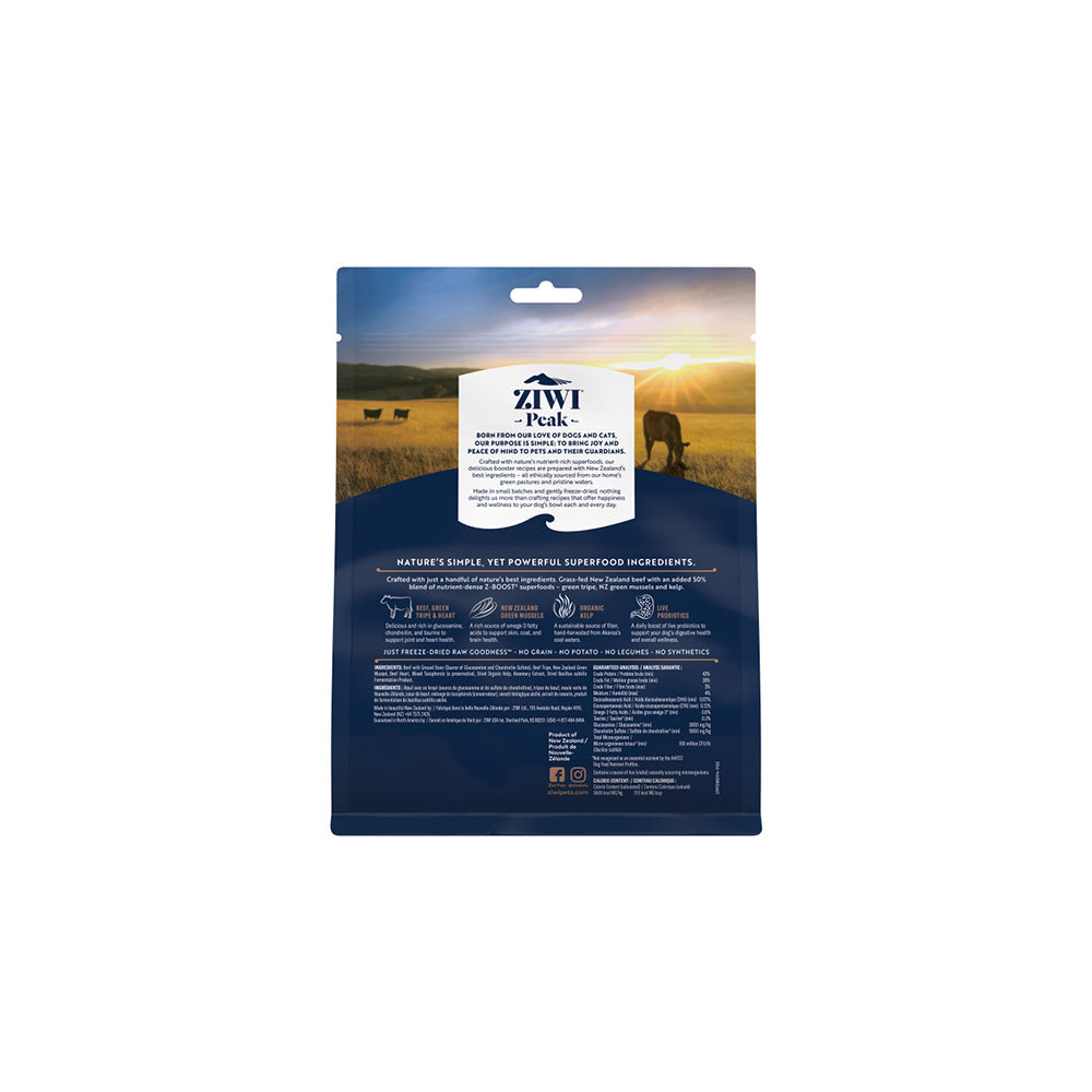ZIWI Peak Raw Superboost With Beef Freeze-Dried Dog Food