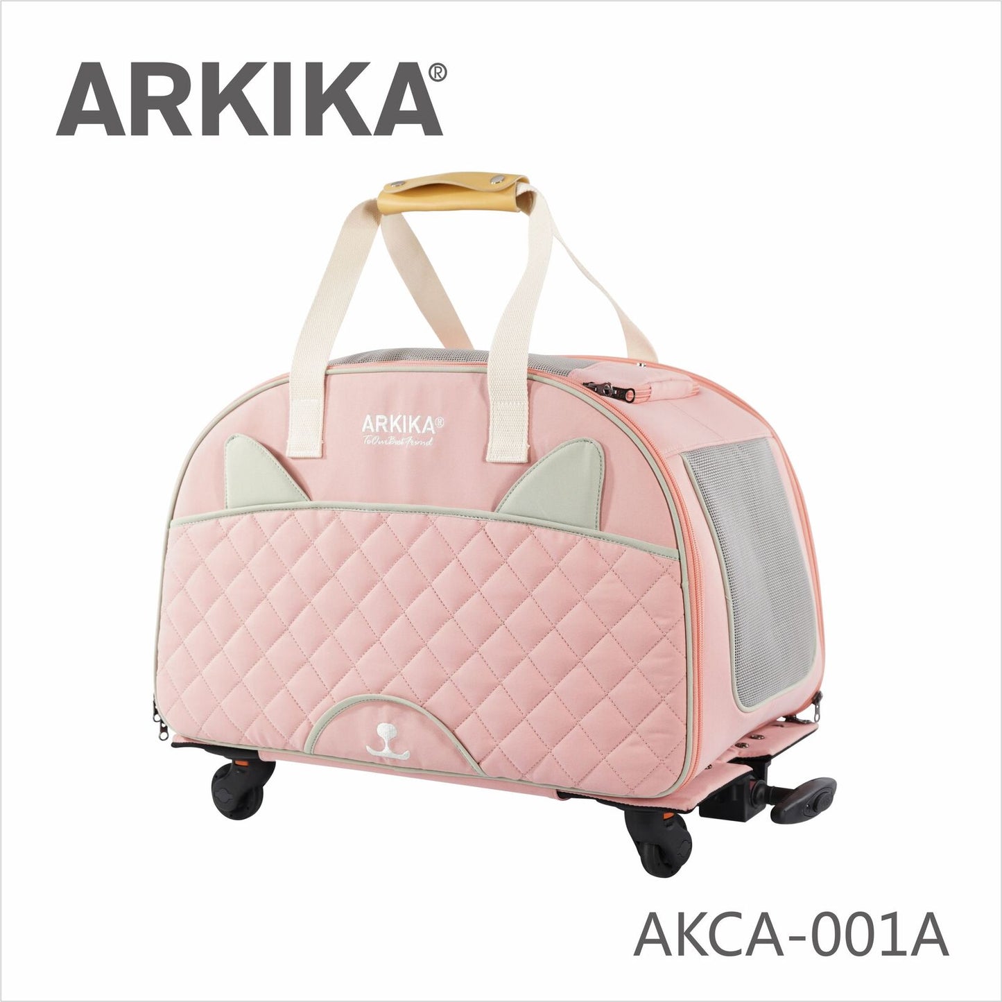 Pet Travel Outing Backpack Bag Cat Dog Carrier Trolley Case Breathable Box ARKIKA