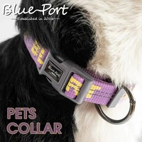 Blueport Adjustable Nylon Dog Collars Reflective collar for Dog Training