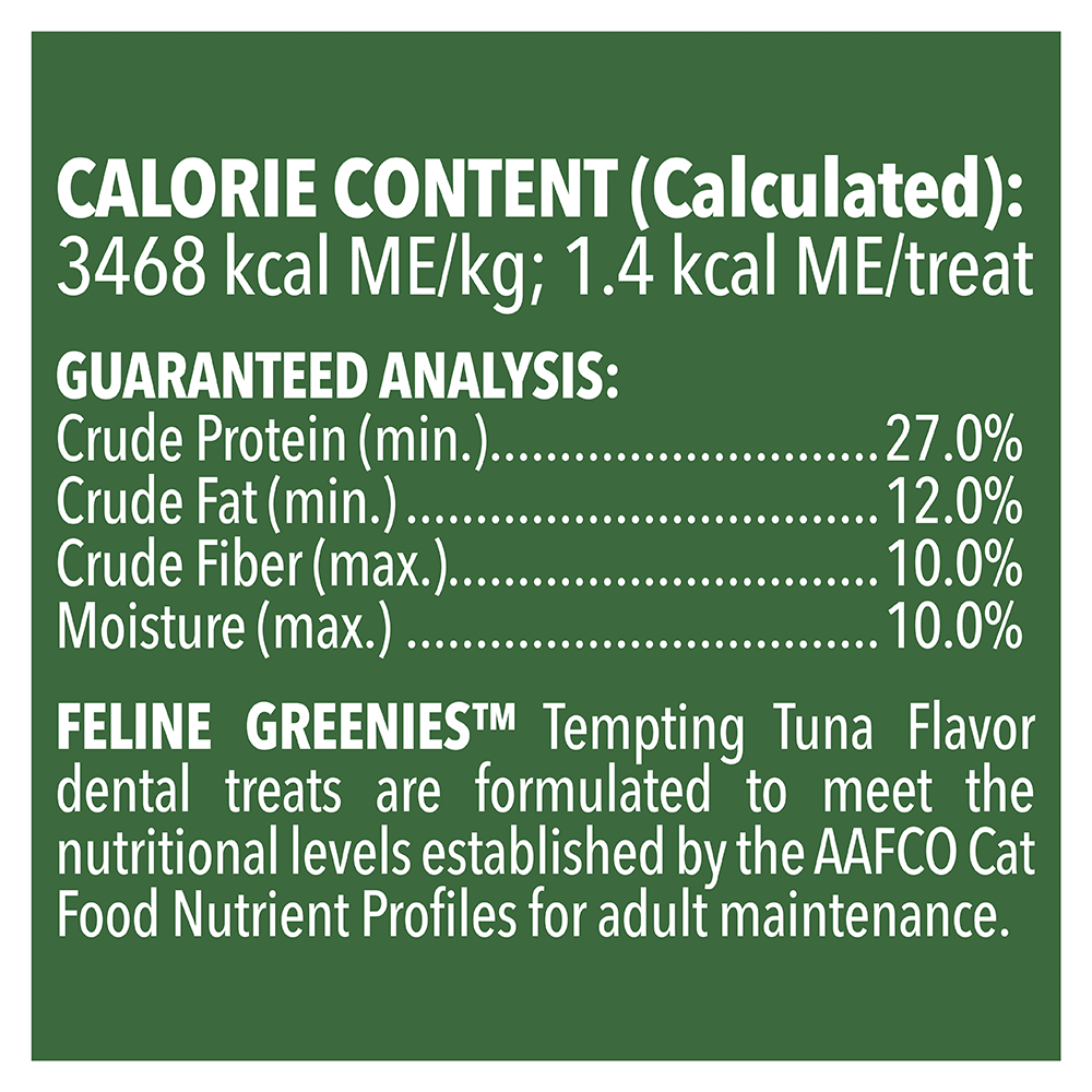 Greenies Cat Treats Dental Tempting Tuna Flavour