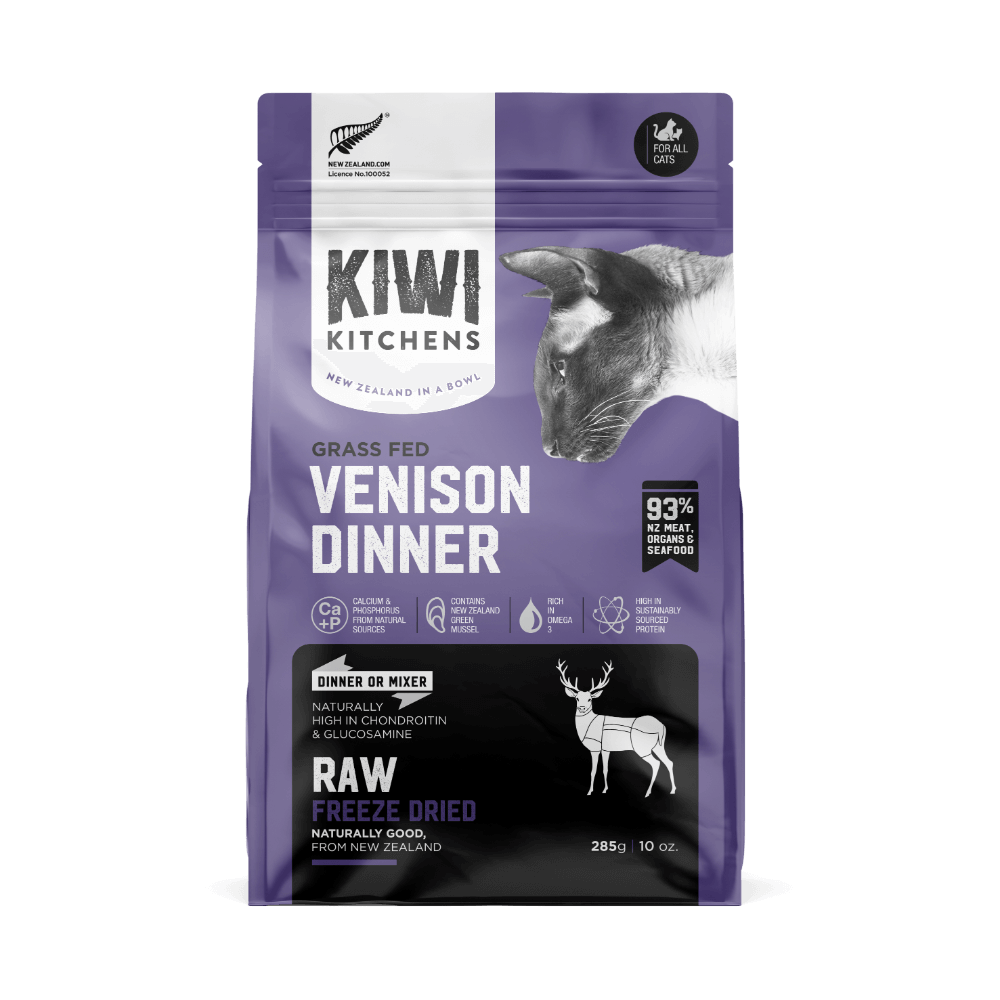 Kiwi Kitchens Freeze Dried Venison Dry Cat Food