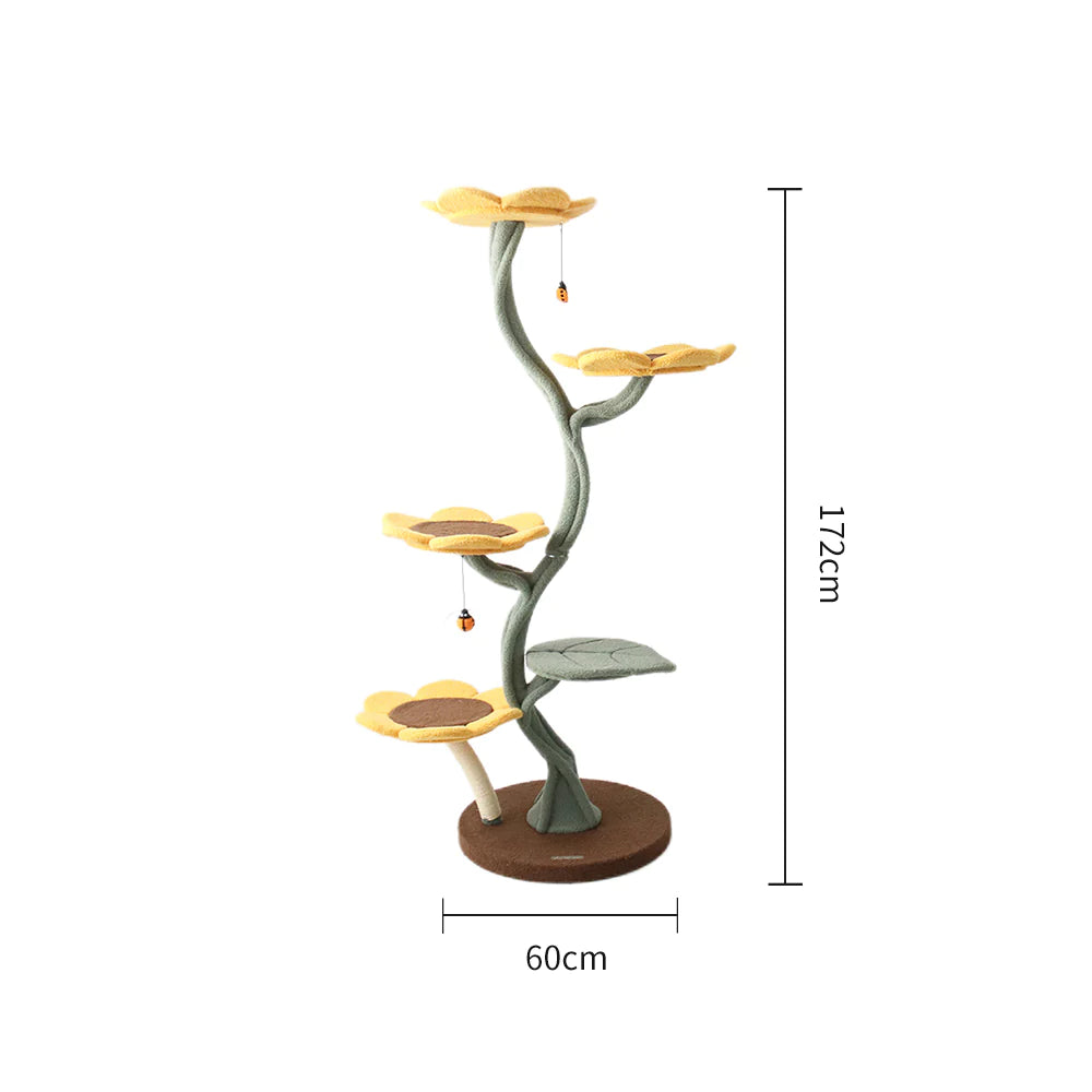 5-Level Sunflower Cat Tree