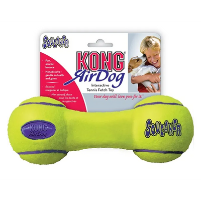 KONG DOG AIRDOG SQUEAKER DUMBBELL MEDIUM (ASDB2)