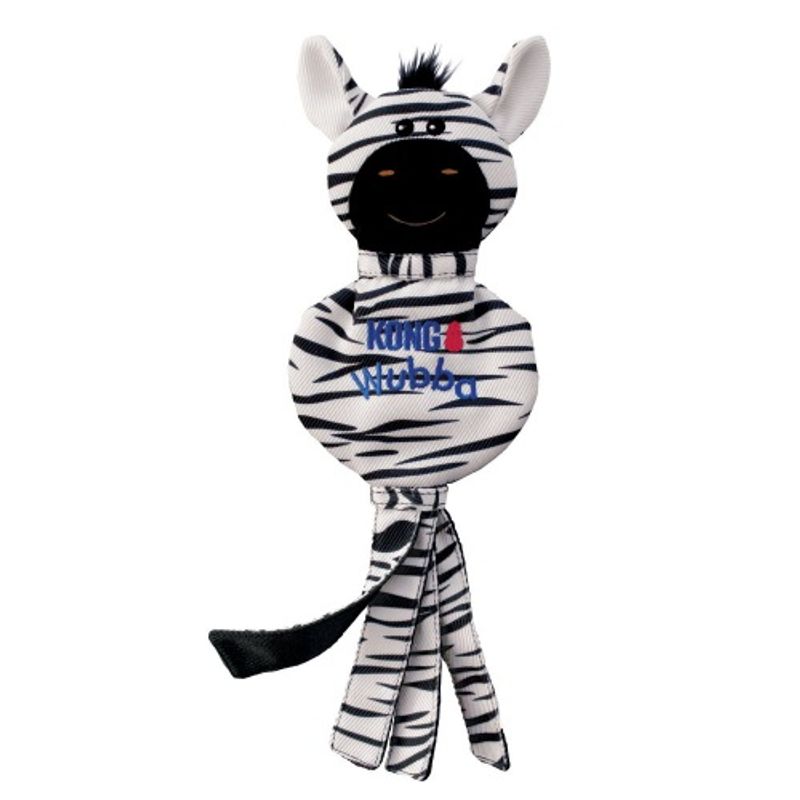 KONG DOG WUBBA NO STUFF ZEBRA LARGE (WFZ13)
