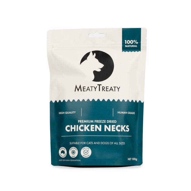 MEATY TREATY FREEZE DRIED CHICKEN BREAST DOG & CAT 100G