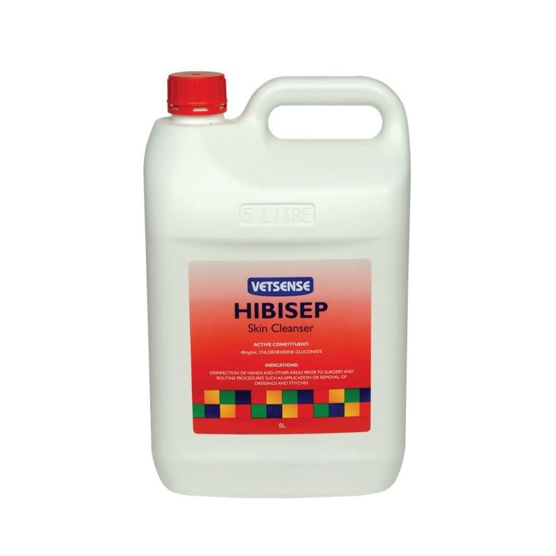 VETSENSE HIBISEP 4% SKIN CLEANSER 5L *SPEC ORD*