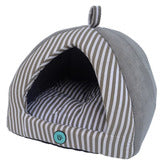 Pyramid Medium Bed Striped Suede