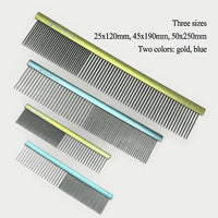 Pet Hair Grooming Comb Dog Cat Metal Brush Double Row Teeth Hair Comb