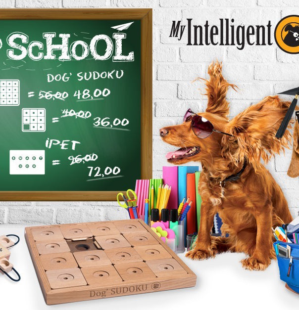 Dog Smart Wooden Interactive Dog Foraging Game Toy - DOG SUDOKU MEDIUM CLASSIC