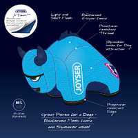 Squeak Pet Dog Stuffed Plush Chew Toy JOYSER Mightus Bull With Squeaker