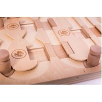 Dog Smart Wooden Interactive Dog Foraging Game Natural Wood Toy - Agent 008