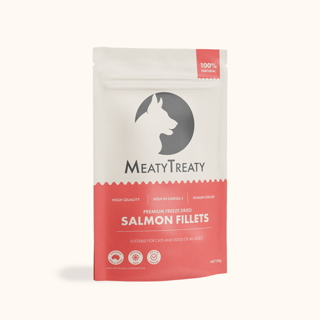 Meaty Treaty - Freeze Dried Australian Salmon Fillet Style Salmon Fillet Price