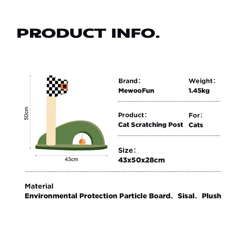 MewooFun Mini Golf Course Cat Scratching Post