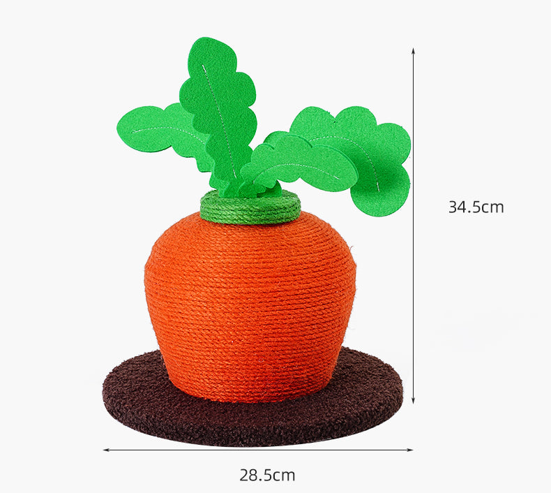 Carrot Cat Scratching Board Toy Scratching Post Cat Grinding Claw scratcher toy