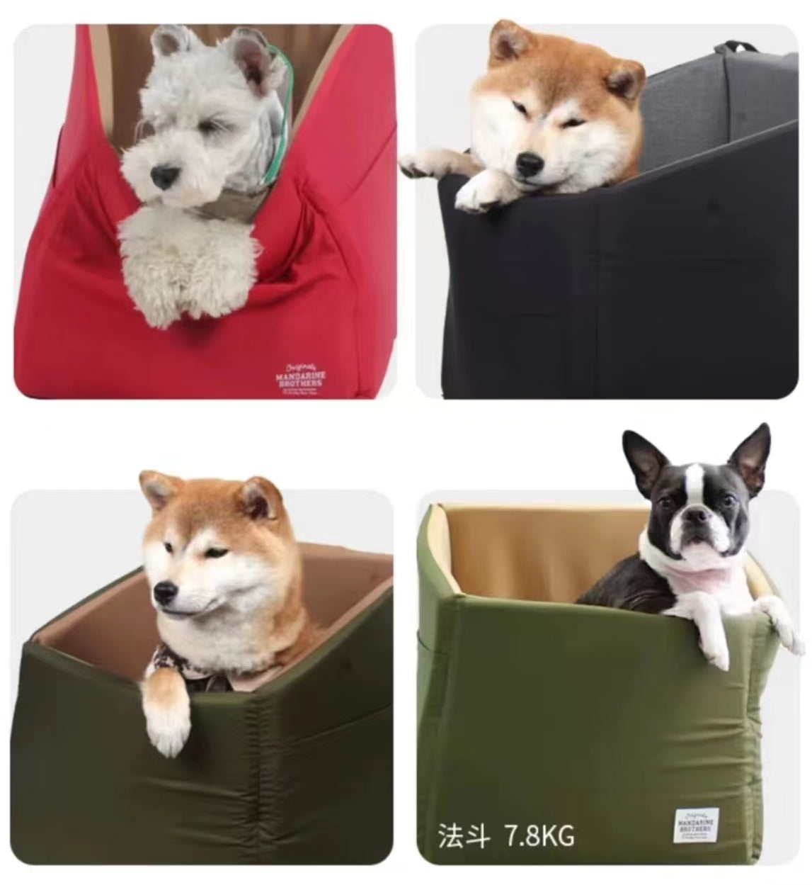 Cat Dog Pet Car Booster Seat Puppy Auto Carrier Travel Safety Protector Basket