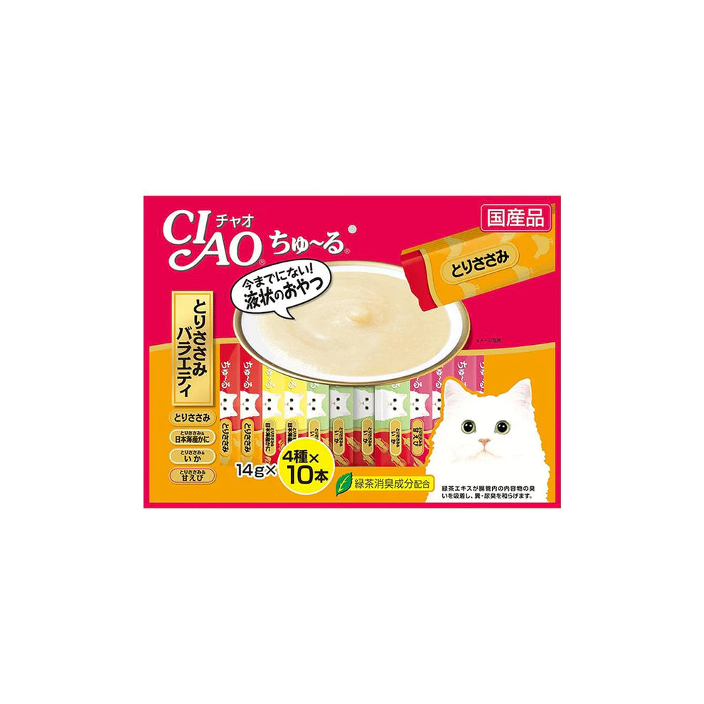 CIAO Churu Chicken Fillet Variety Wet Cat Treats 40x14g