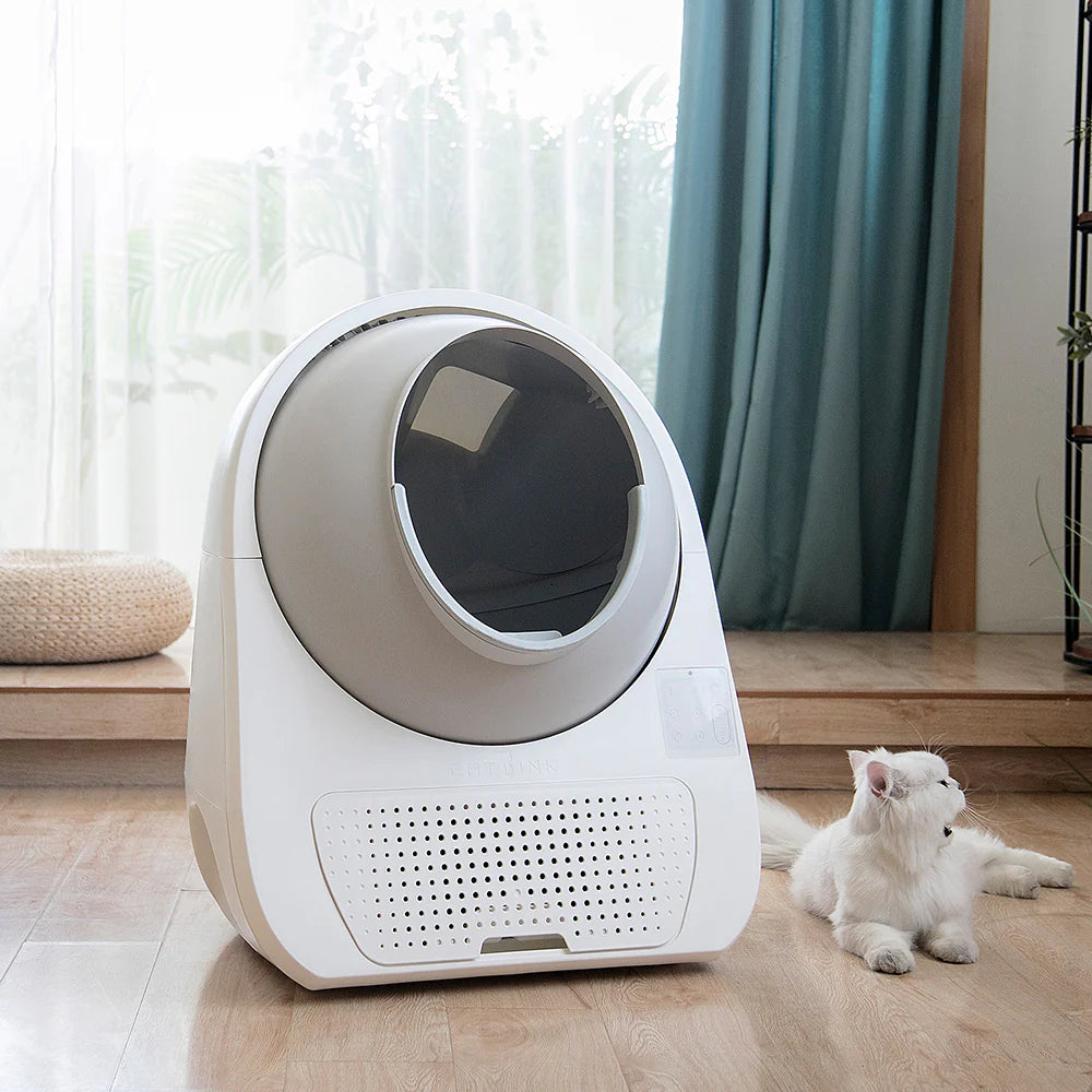 CATLINK Scooper Luxury Pro Smart Self-Cleaning White Cat Litter Box