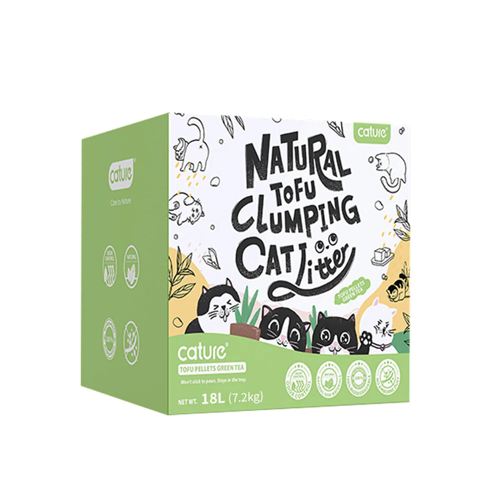 CATURE Green Tea Tofu Clumping Cat Litter 7.2kg