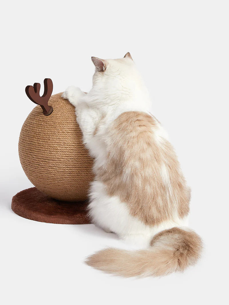 Natural Sisal Pet Cat Scratching Ball Interactive Cat Scratcher Toy Xmas Gift VETRESKA