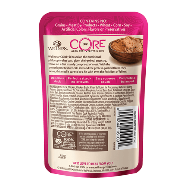 Wellness CORE Tiny Tasters Smooth Pate Duck Wet Cat Food