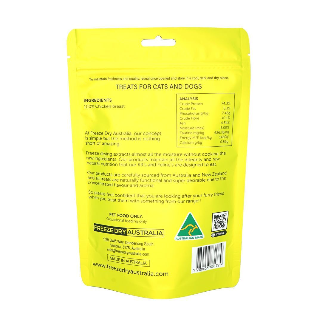 Freeze Dry Australia - Chicken Breast 100g