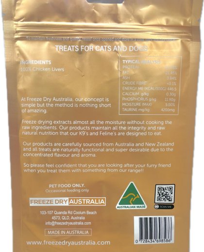 Freeze Dry Australia - Chicken Liver 80g