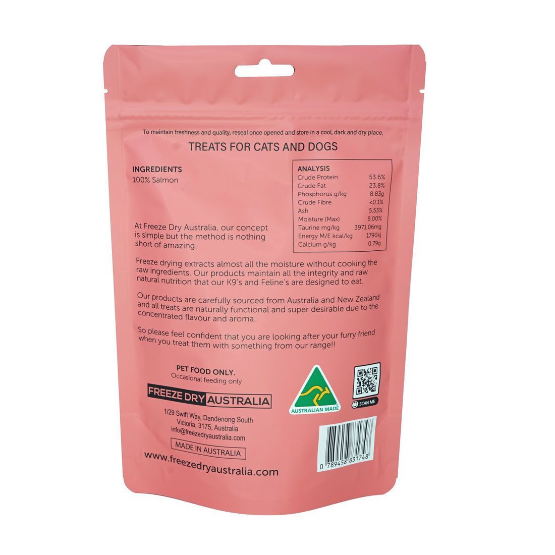 Freeze Dry Australia - Salmon Bellies 100g