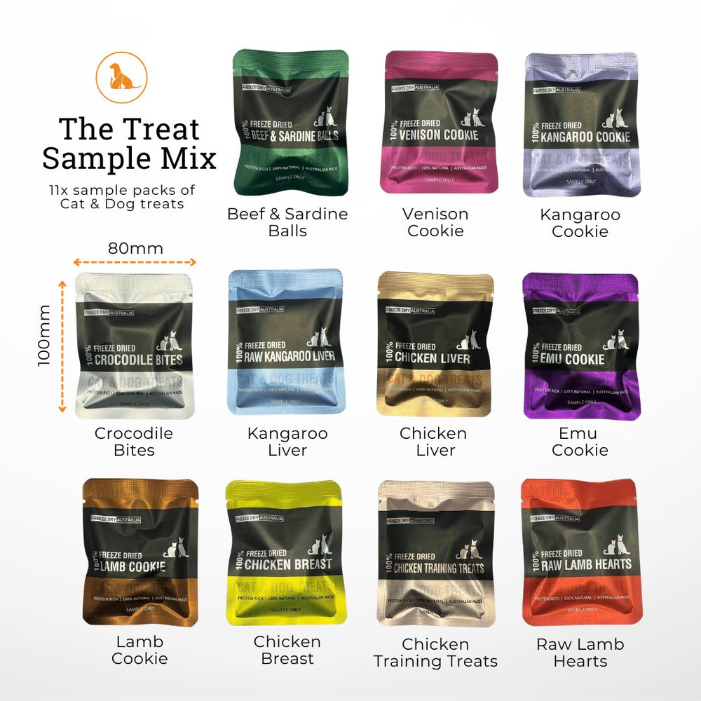 Freeze Dry Australia - Treat Sample Mix 5 Pack