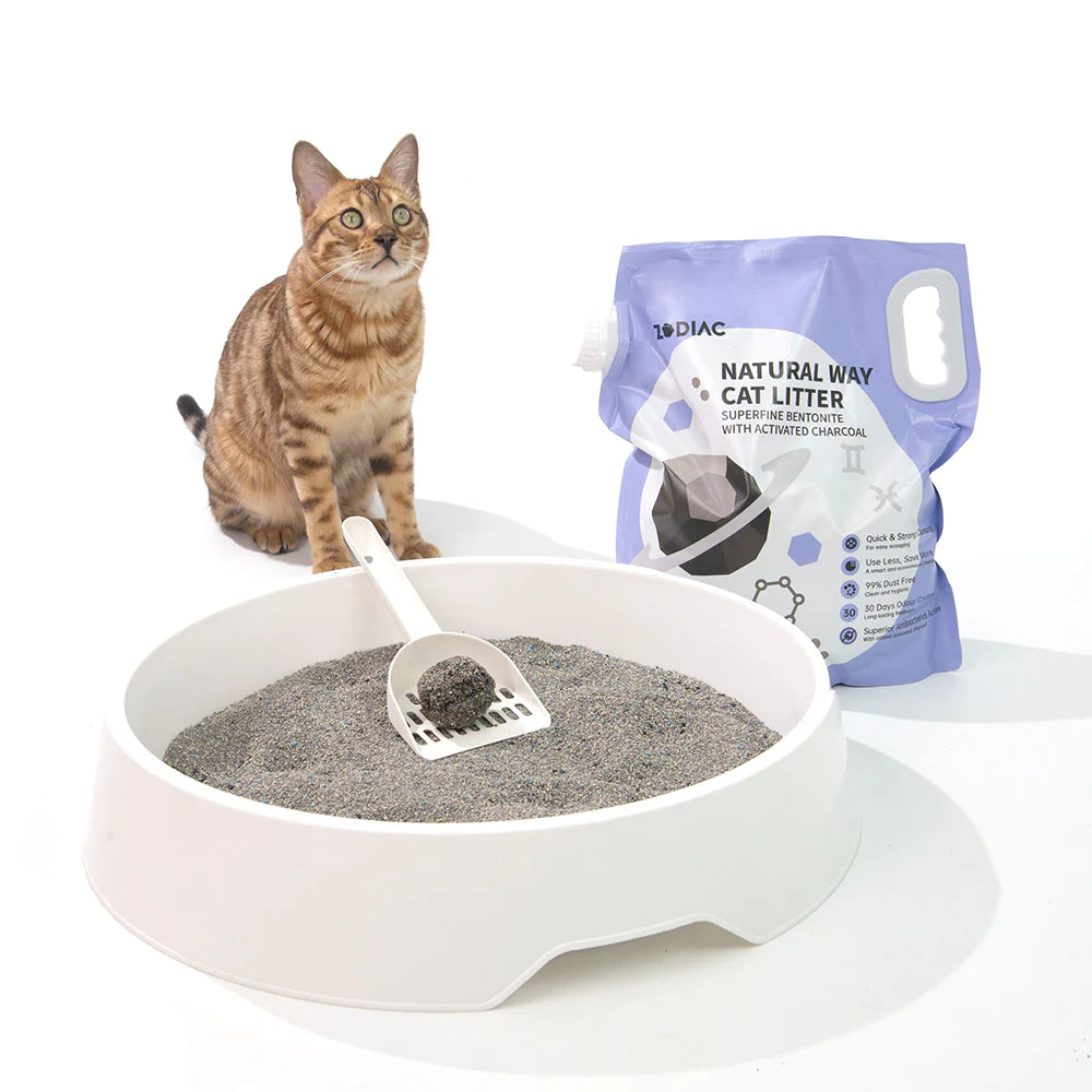 ZODIAC Natural Way Superfine Bentonite With Activated Charcoal Cat Litter 4.5Kg