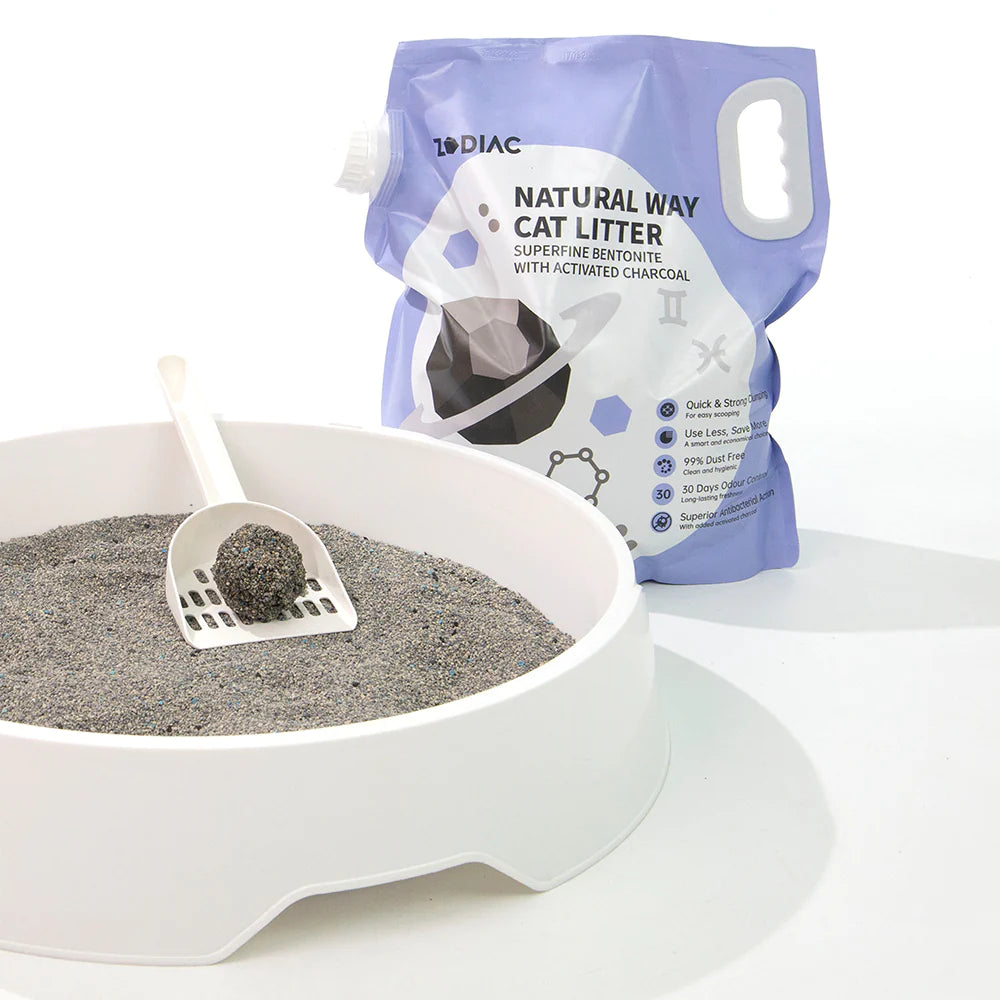 ZODIAC Natural Way Superfine Bentonite With Activated Charcoal Cat Litter 4.5Kg