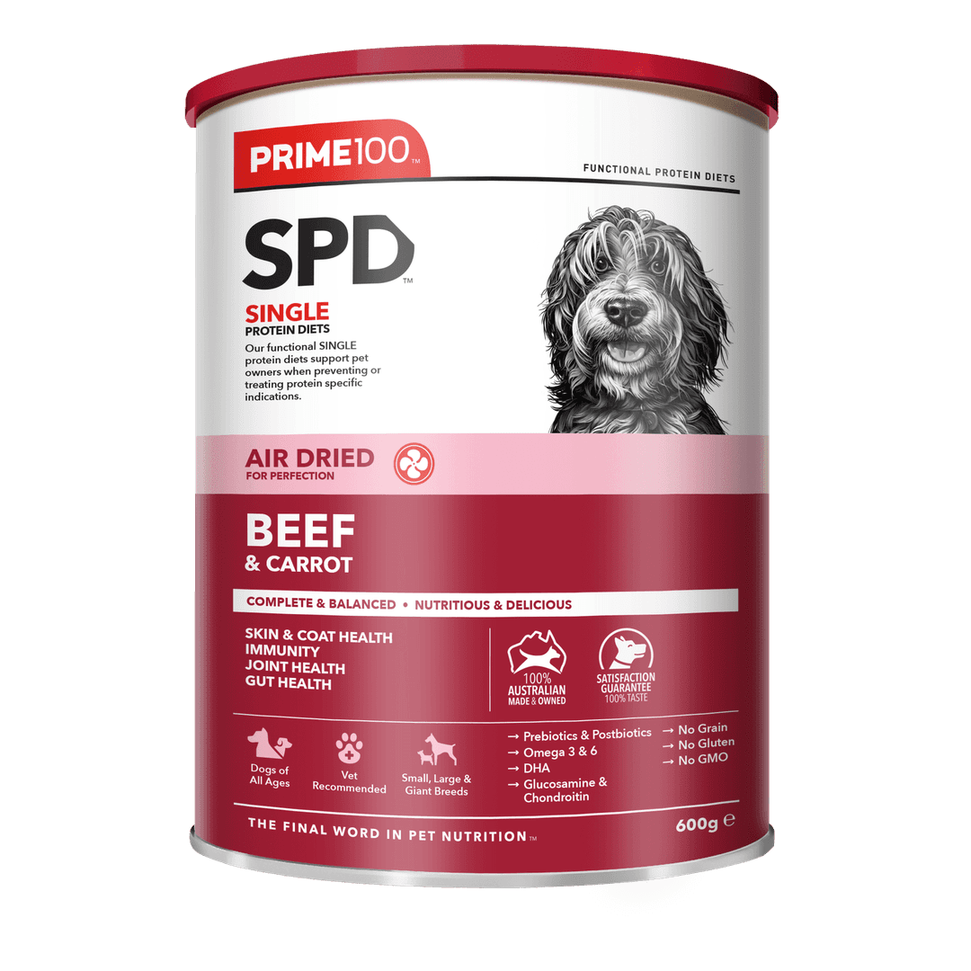 Prime100 SPD Air Dried Beef & Carrot Dry Dog Food