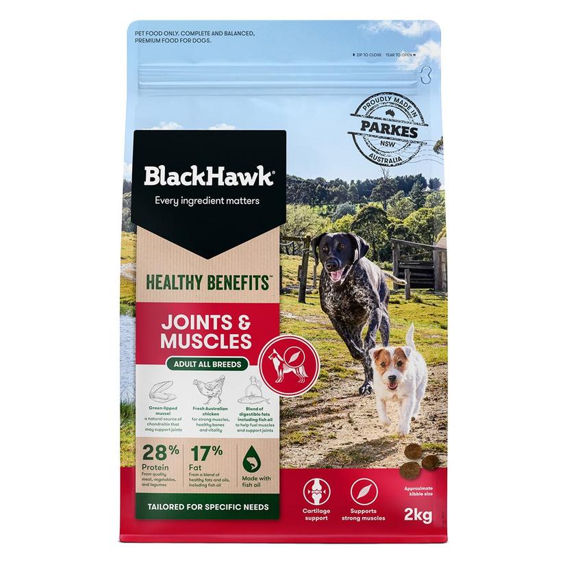 Black Hawk Healthy Benefits Joints Muscles Dry Dog Food
