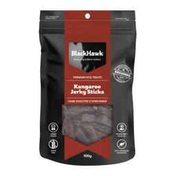 Black Hawk Kangaroo Jerky Sticks Dog Treats 100g
