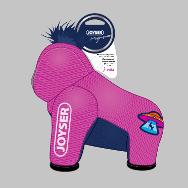 Squeak Pet Dog Stuffed Plush Chew Toy JOYSER Mightus Gorilla With Squeaker