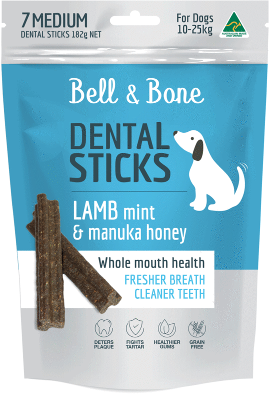 BELL & BONE Lamb, Mint and Manuka Honey Dental Sti